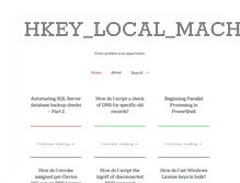 Tablet Screenshot of hkeylocalmachine.com